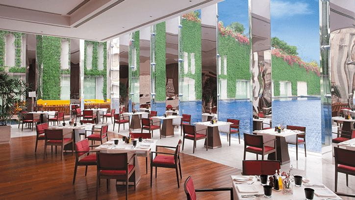 ThreeSixtyOne Fine Dining Pool View Restaurant at The Oberoi Gurgaon at The Oberoi Gurgaon