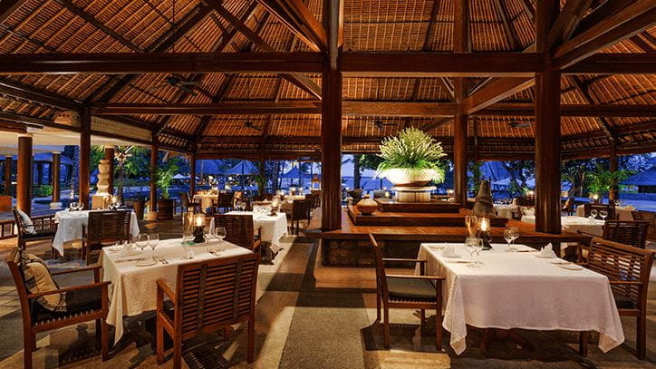 Lumbung Restaurant at The Oberoi Beach Resort Lombok