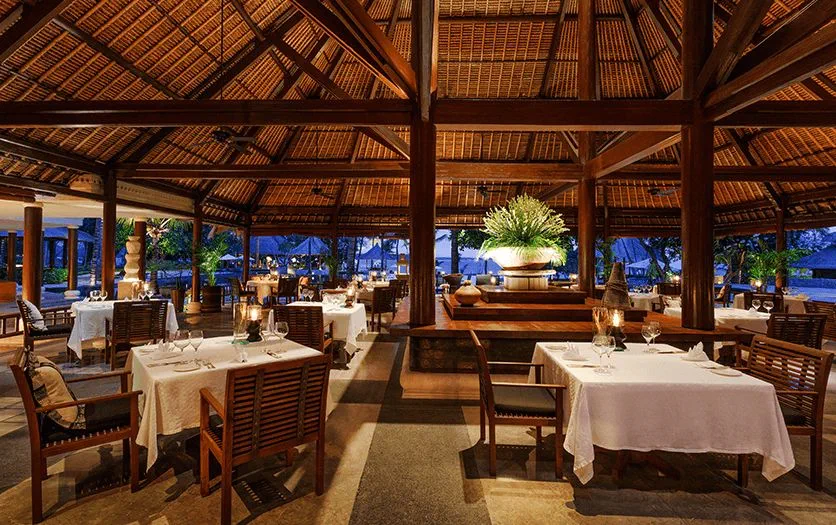 Lumbung Restaurant at The Oberoi Beach Resort Lombok