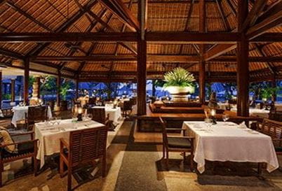 Lumbung Restaurant at The Oberoi Beach Resort Lombok