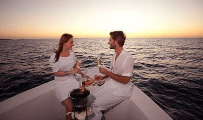 Romantic Sunset Dinner by the Beach at The Oberoi Beach Resort Lombok