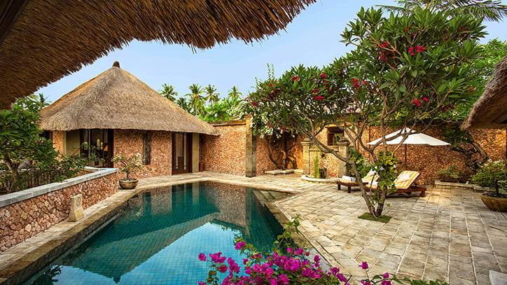 Royal Villa with Private Pool at Luxury 5 Star Resort The Oberoi Beach Resort Lombok