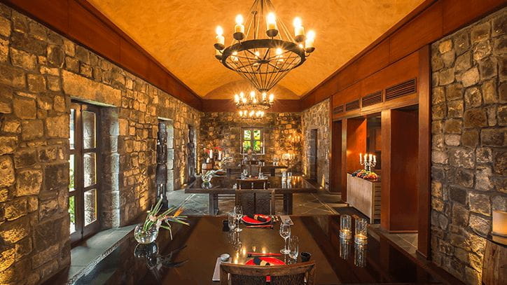 The Gunpowder Room in The Oberoi Beach Resort Mauritius