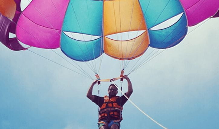 Parasailing Experience at The Oberoi Beach Resort Mauritius