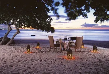 Candlelit Dinner on the Beach Experience at The Oberoi Beach Resort Mauritius