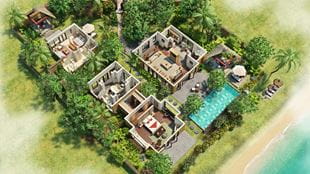 Presidential Villa with Private Pool at 5 Star Resort The Oberoi Beach Resort Mauritius