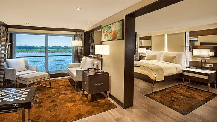 Luxury Suites with Terrace at The Oberoi Philae Luxury Nile Cruiser
