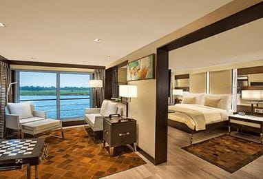 Luxury Suites with Terrace at The Oberoi Philae Luxury Nile Cruiser