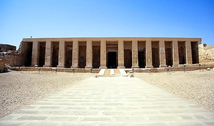 The Temple of Seti in Abydos