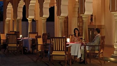 Rajmahal Indian Restaurant in 5 Star Luxury Resort The Oberoi Rajvilas Jaipur