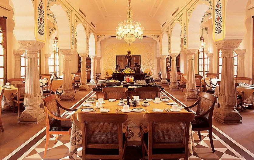 Surya Mahal Fine Dining Restaurant in 5 Star Luxury Resort The Oberoi Rajvilas Jaipur