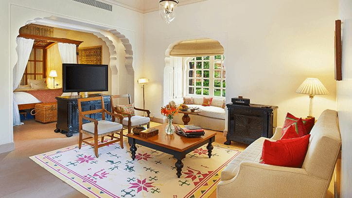 Kohinoor Villa with Private Pool at Luxury 5 Resort Hotel in Jaipur, The Oberoi Rajvilas