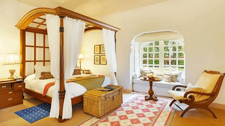 Premier Room at 5 Star Resorts in Jaipur, The Oberoi Rajvilas