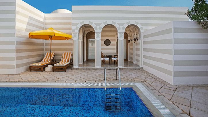Grand Suites with Private Pool in 5 Star Resort The Oberoi Beach Resort Sahl Hasheesh