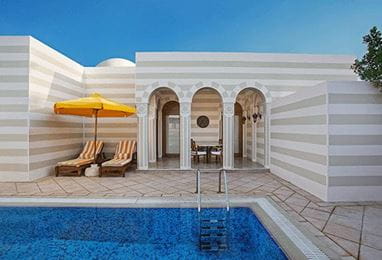 Grand Suites with Private Pool in Best Luxury Resort The Oberoi Beach Resort Sahl Hasheesh