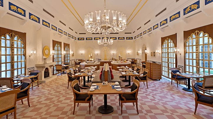 Anant Mahal Restaurant at The Oberoi Sukhvilas Spa Resort Chandigarh