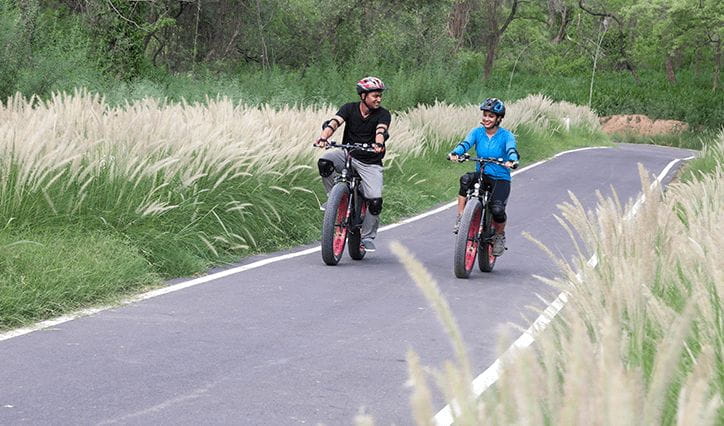 E Cycling at The Oberoi Sukhvilas Spa Resort Chandigarh