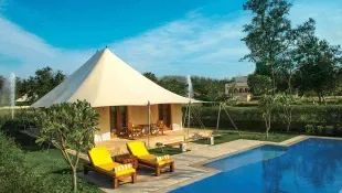 Royal Forest Tents with Private Pool at Luxury Resort in Chandigarh The Oberoi Sukhvilas Spa Resort