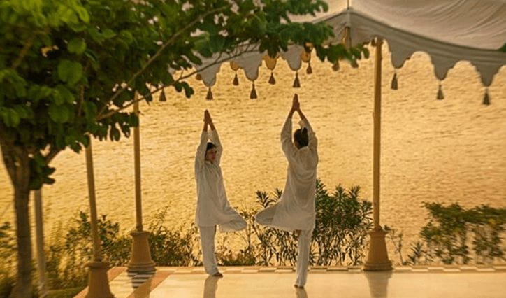 Private Yoga Session Experience at The Oberoi Udaivilas Udaipur