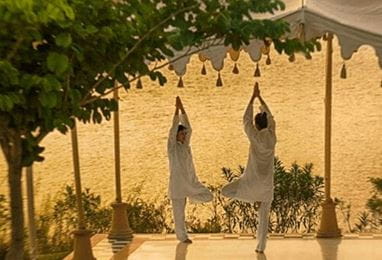 Private Yoga Session Experience at The Oberoi Udaivilas Udaipur