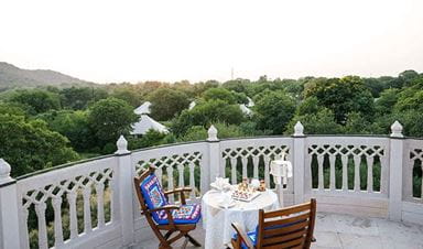 Sundowners at the Observation Tower Experience at The Oberoi Vanyavilas Ranthambhore