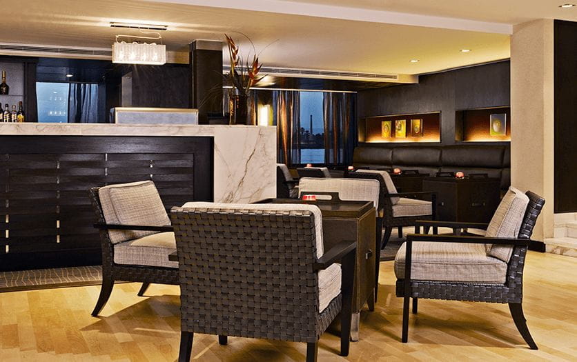 The Library and Cigar Lounge Best Lounge at The Oberoi Zahra Luxury Nile Cruiser