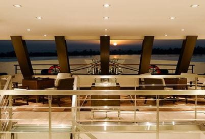 The Club Lounge at The Oberoi Zahra Luxury Nile Cruiser