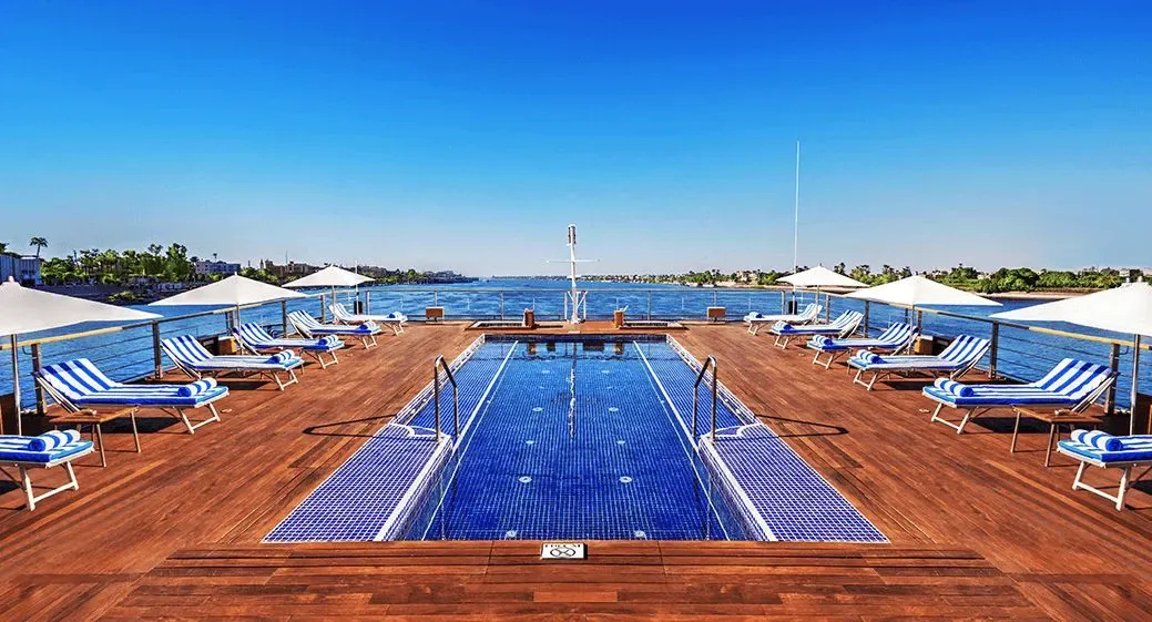 Swimming Pool - The Oberoi Zahra Luxury Nile Cruiser