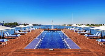 Swimming Pool at The Oberoi Zahra Luxury Nile Cruiser