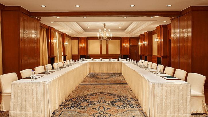 The Lawrence Hall Luxury Meeting Room in Shimla at The Oberoi Wildflower Hall