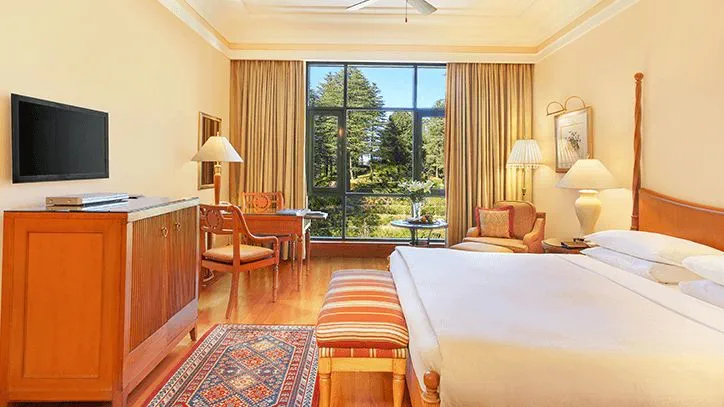 Deluxe Garden View Rooms in 5 Star Resort The Oberoi Wildflower Hall Shimla