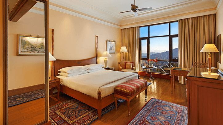 Premier Mountain View Rooms at The Oberoi Wildflower Hall 5 Star Hotel in Shimla